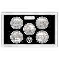 US Proof Set America the Beautiful Silver Quarters Without Box 2014
